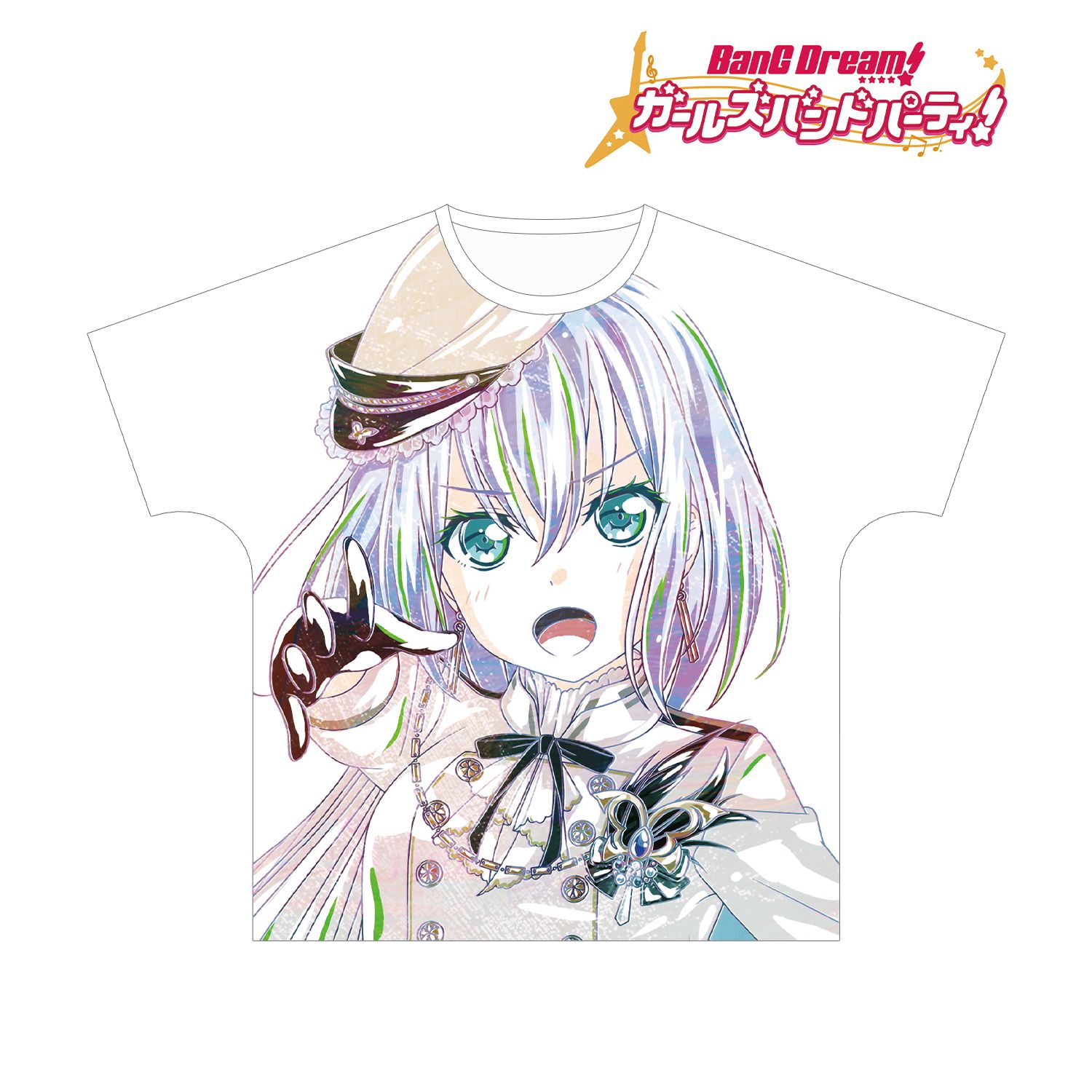 BanG Dream! ガールズバンドパーティ! 倉田 ましろ Ani-Art フルグラフィックTシャツ vol.3ユニセックス(サイズ/XL) 画像 2 | AniSmile