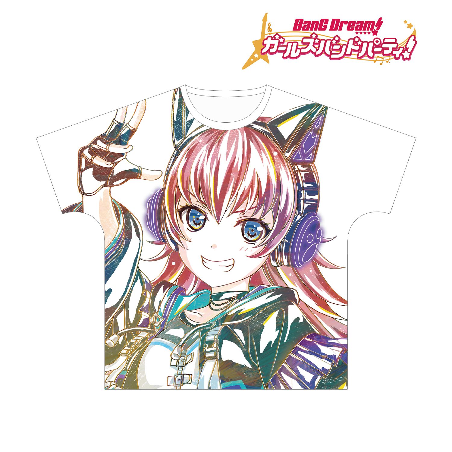 BanG Dream! ガールズバンドパーティ! チュチュ Ani-Art フルグラフィックTシャツ vol.3ユニセックス(サイズ/XL) 画像 3 | AniSmile