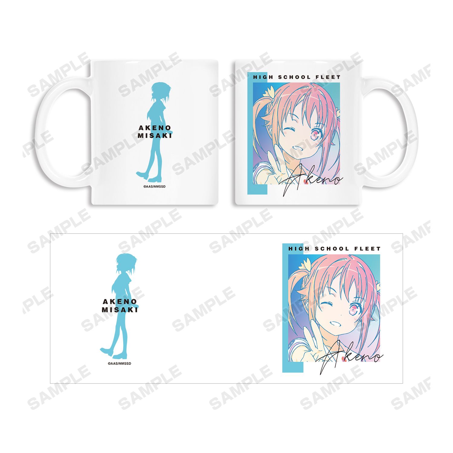 劇場版 ハイスクール・フリート 岬 明乃 Ani-Art CLEAR LABEL マグカップ 图片 4 | AniSmile