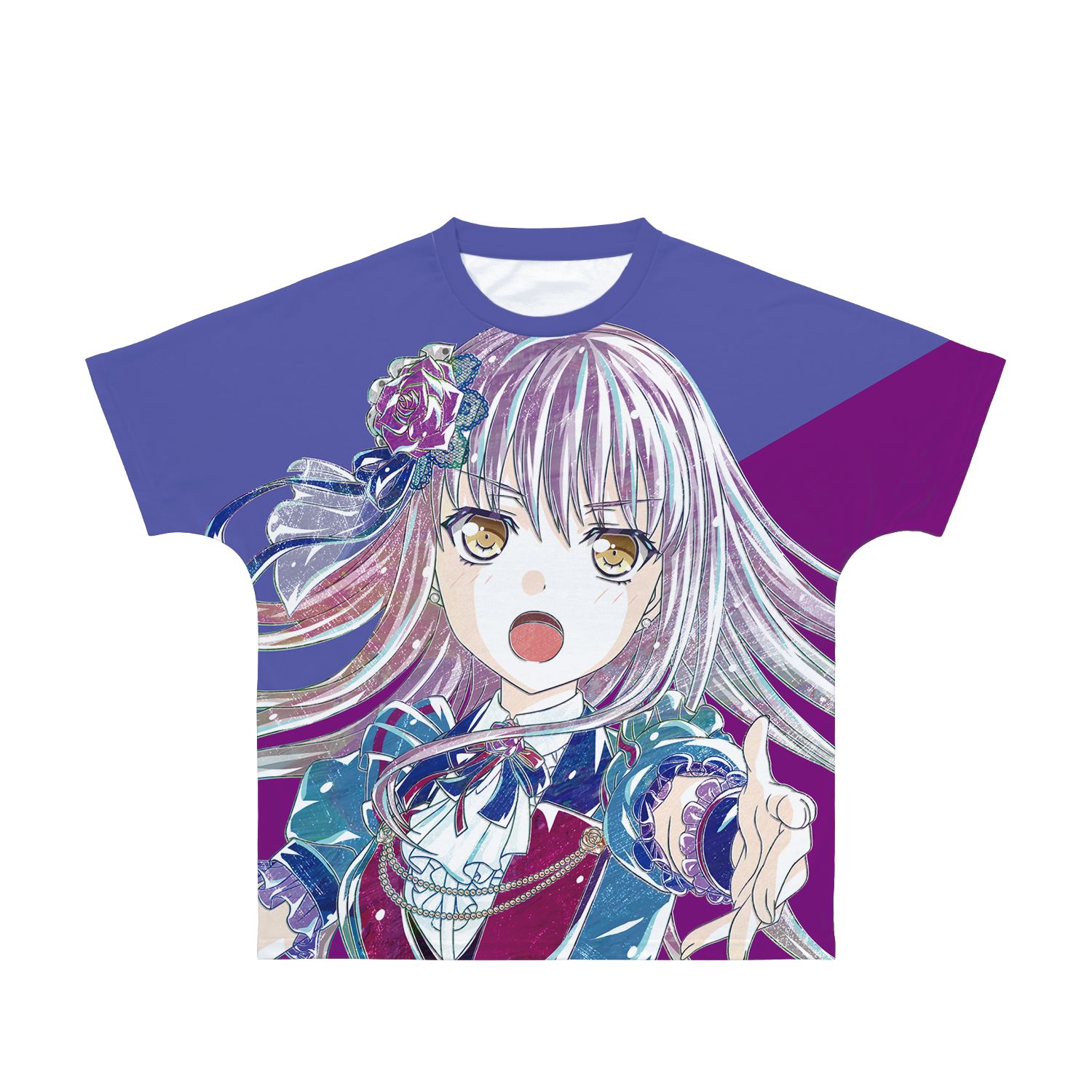 BanG Dream! ガールズバンドパーティ! 湊 友希那 Ani-Art 第4弾 フルグラフィックTシャツユニセックス(サイズ/M) 画像 2 | AniSmile