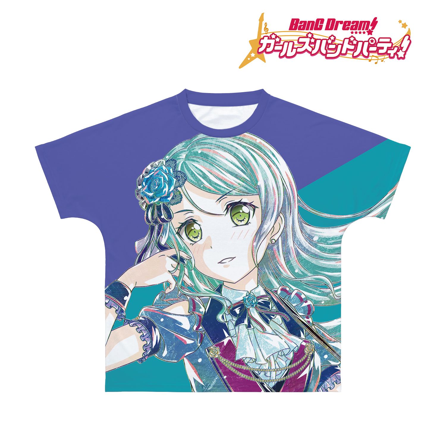BanG Dream! ガールズバンドパーティ! 氷川 紗夜 Ani-Art 第4弾 フルグラフィックTシャツユニセックス(サイズ/XXL) 画像 3 | AniSmile
