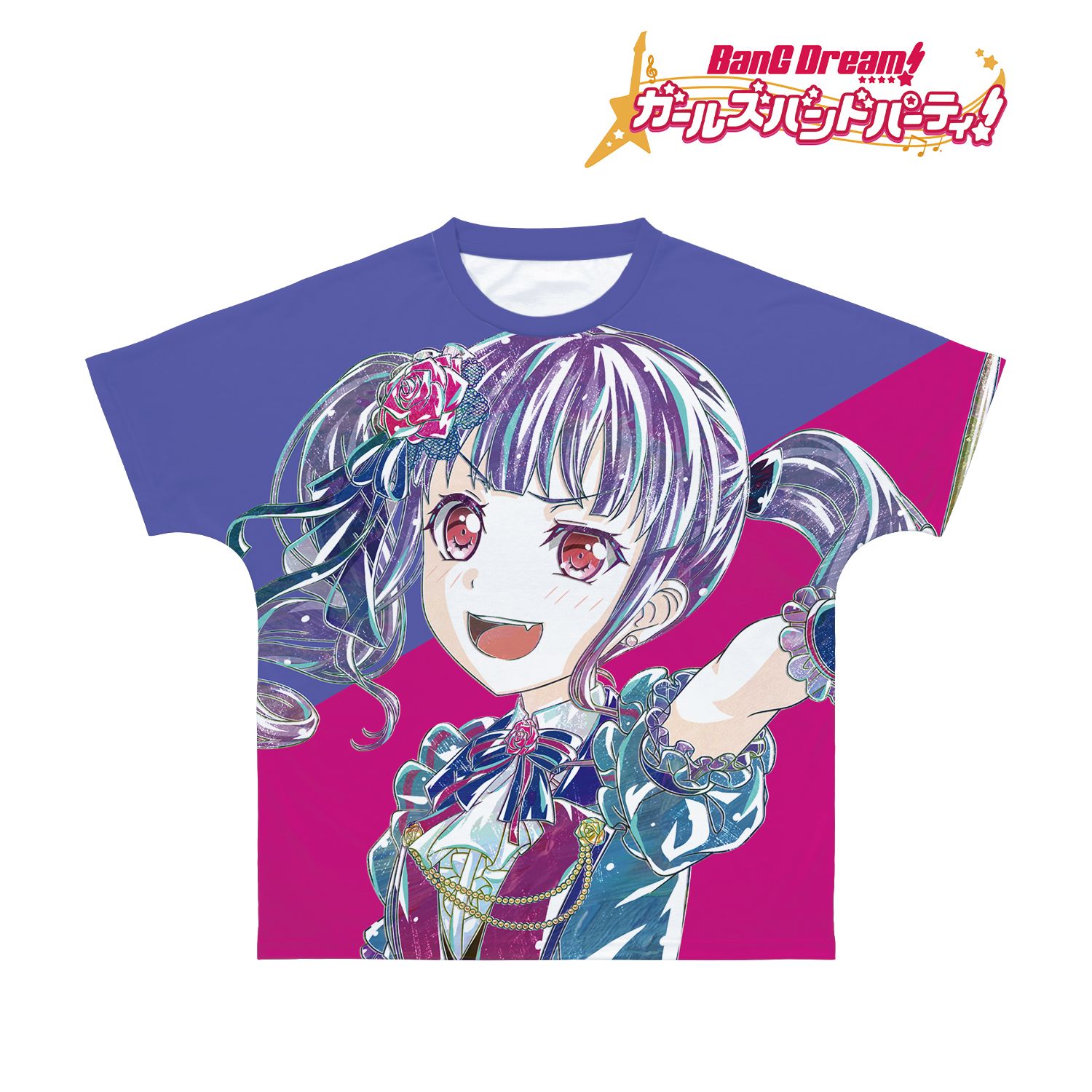 BanG Dream! ガールズバンドパーティ! 宇田川 あこ Ani-Art 第4弾 フルグラフィックTシャツユニセックス(サイズ/XL) 画像 3 | AniSmile