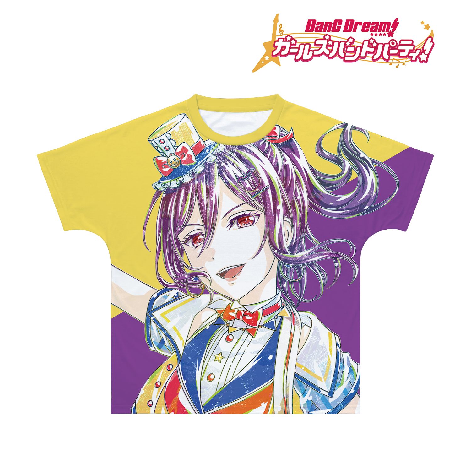 BanG Dream! ガールズバンドパーティ! 瀬田 薫 Ani-Art 第4弾 フルグラフィックTシャツユニセックス(サイズ/XS) 画像 2 | AniSmile