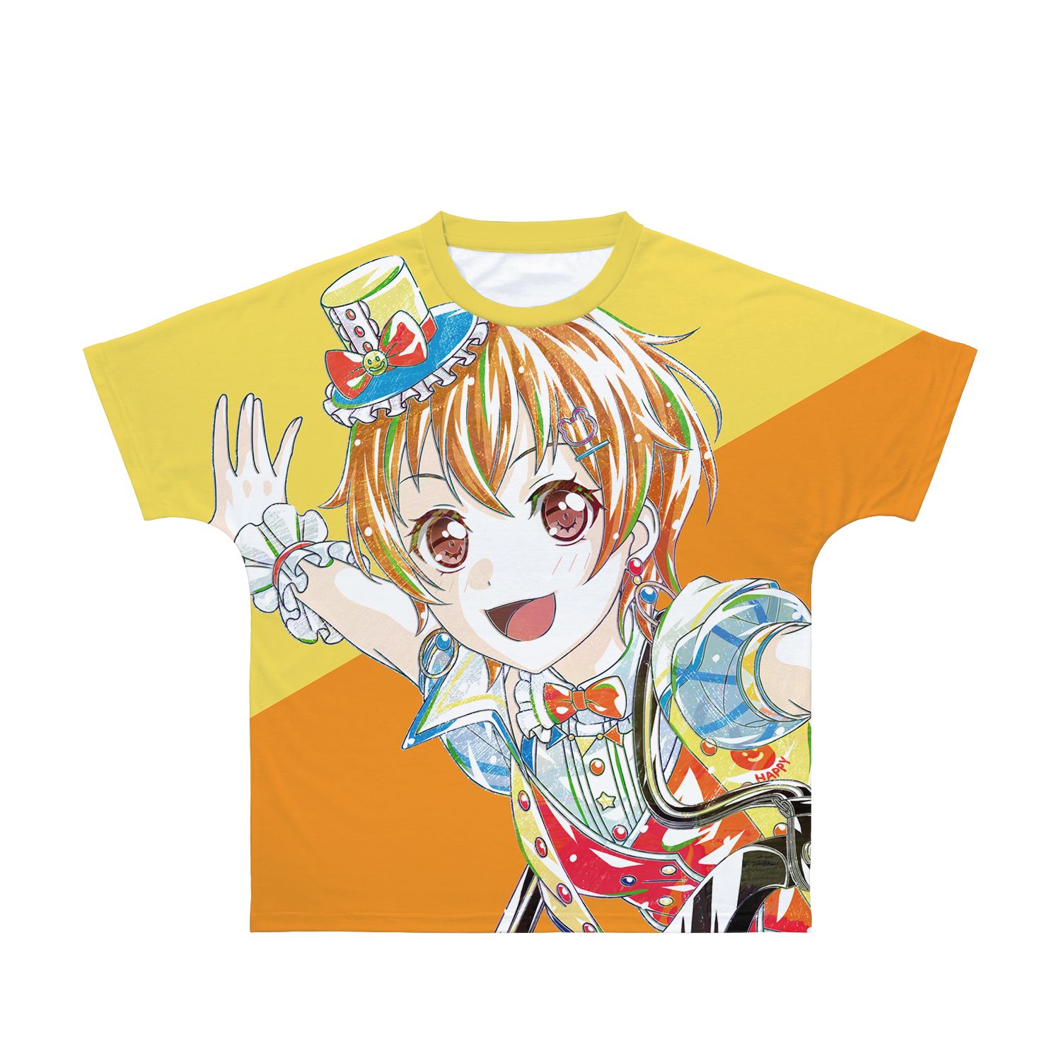 BanG Dream! ガールズバンドパーティ! 北沢 はぐみ Ani-Art 第4弾 フルグラフィックTシャツユニセックス(サイズ/XS) 画像 3 | AniSmile