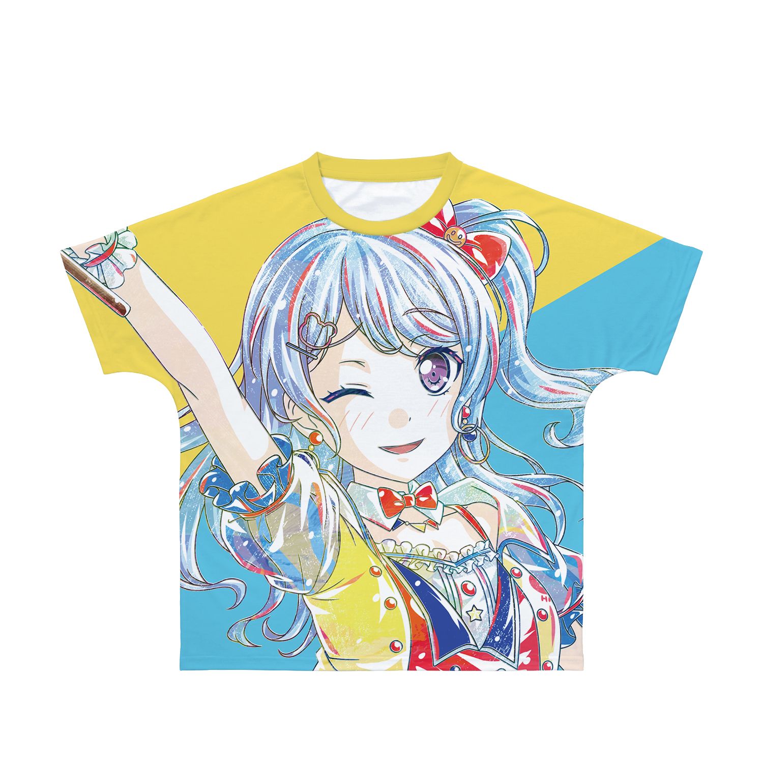 BanG Dream! ガールズバンドパーティ! 松原 花音 Ani-Art 第4弾 フルグラフィックTシャツユニセックス(サイズ/L) 画像 2 | AniSmile
