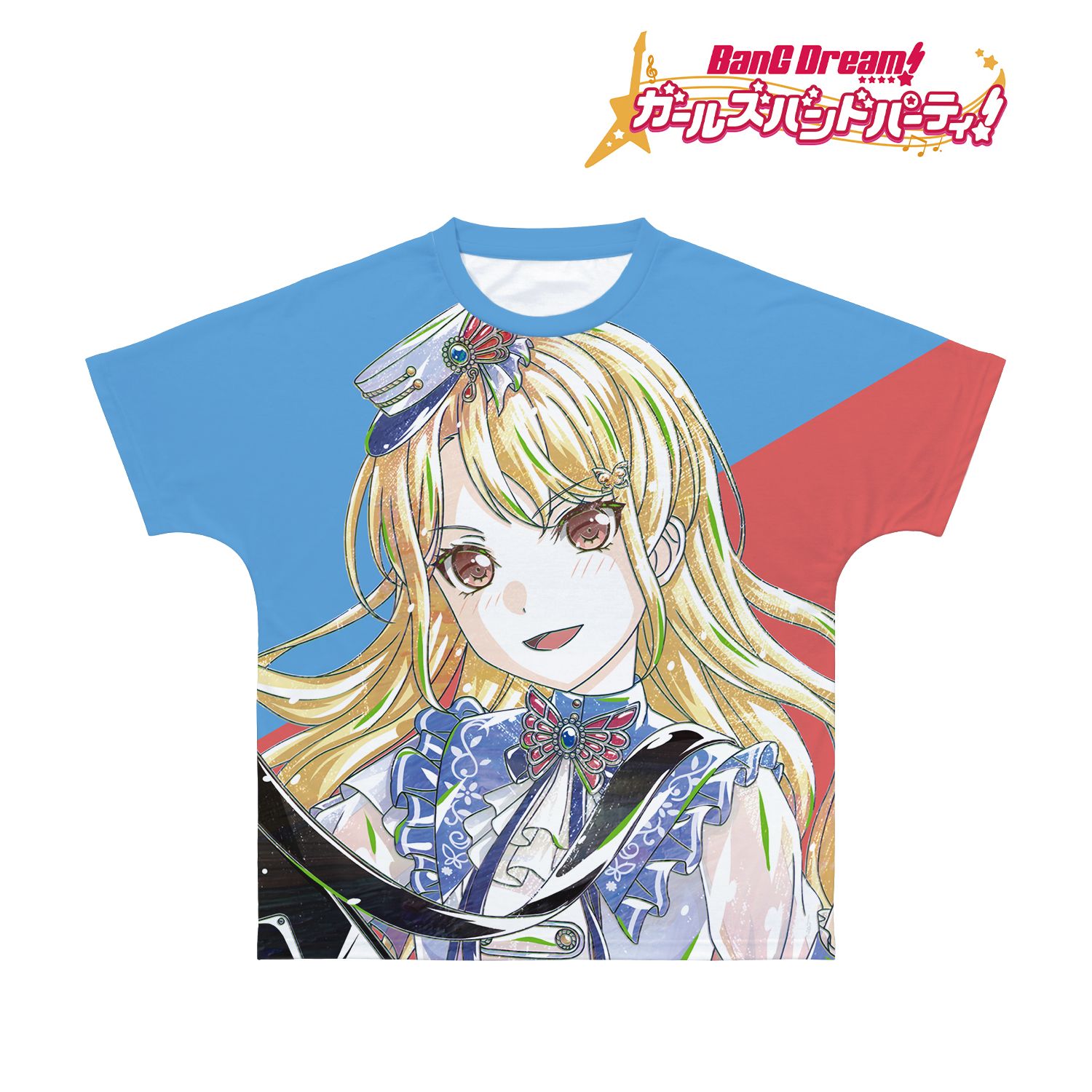 BanG Dream! ガールズバンドパーティ! 桐ヶ谷 透子 Ani-Art 第4弾 フルグラフィックTシャツユニセックス(サイズ/XXXL) - AniSmile