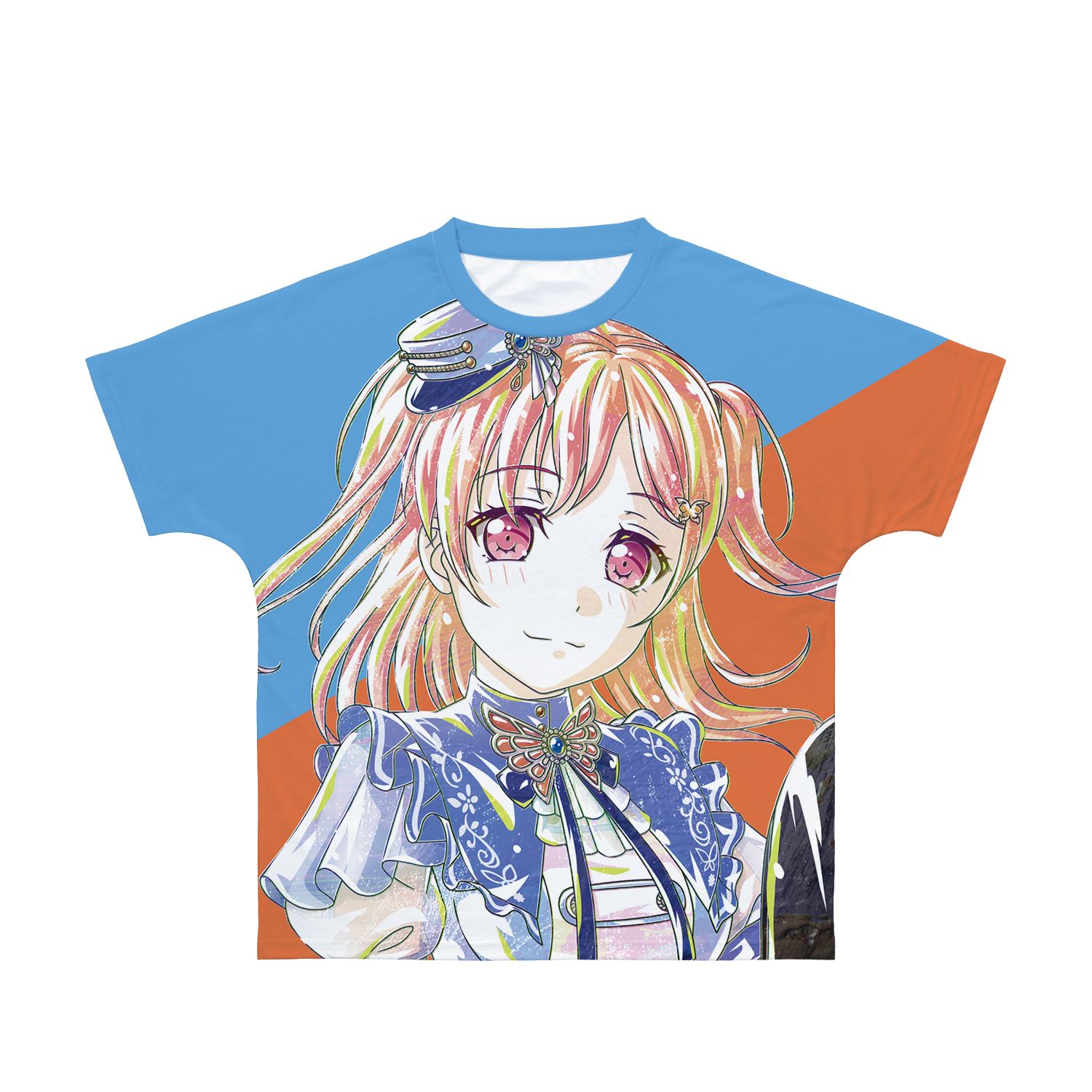 BanG Dream! ガールズバンドパーティ! 広町 七深 Ani-Art 第4弾 フルグラフィックTシャツユニセックス(サイズ/XXS) - AniSmile