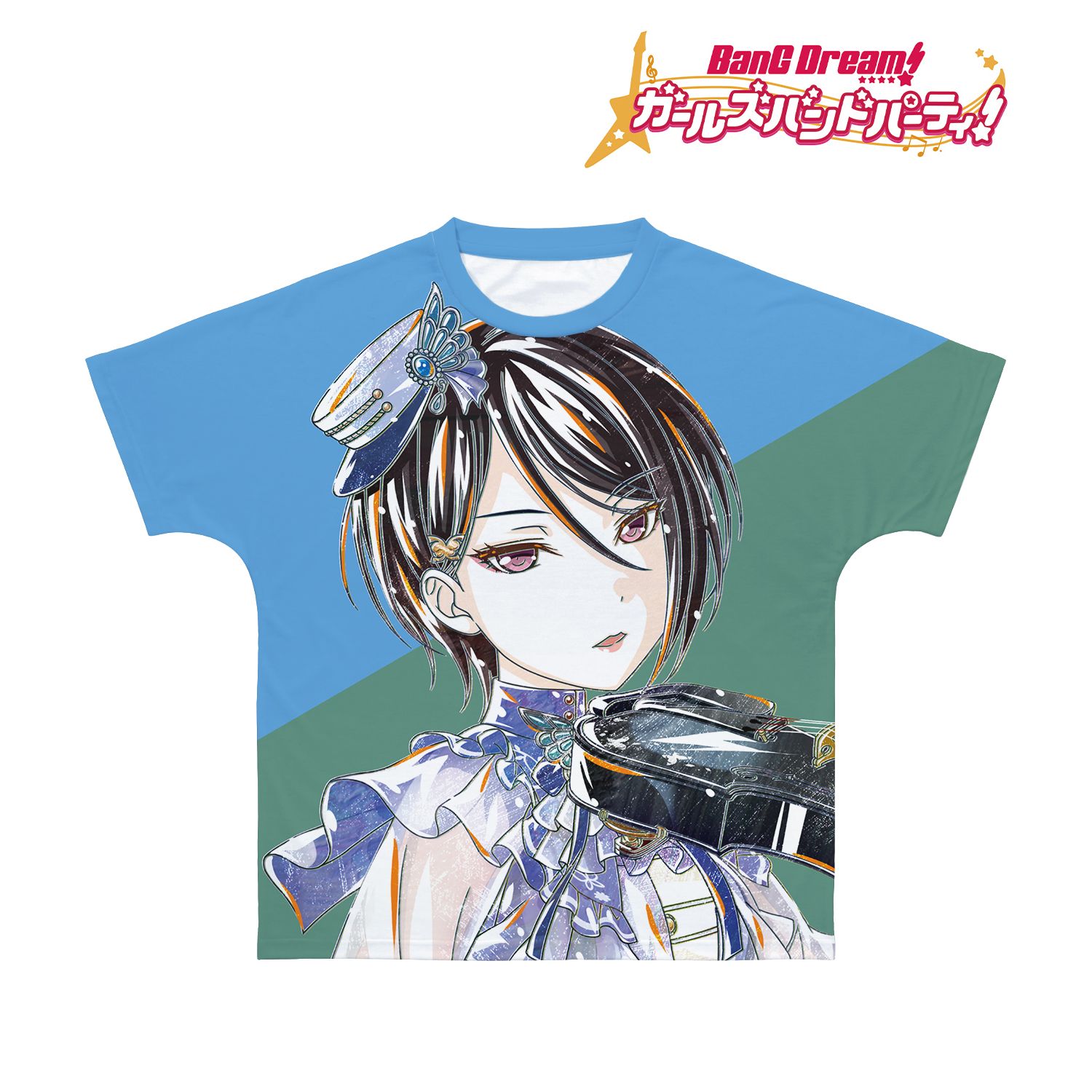 BanG Dream! ガールズバンドパーティ! 八潮 瑠唯 Ani-Art 第4弾 フルグラフィックTシャツユニセックス(サイズ/XL) 画像 2 | AniSmile