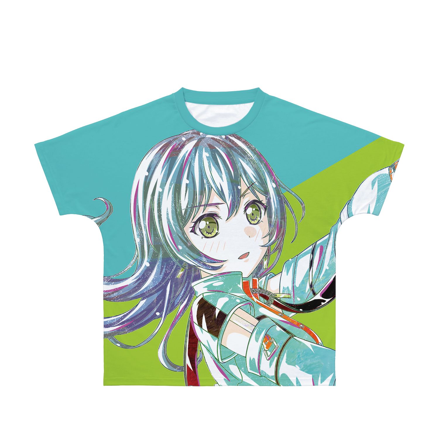 BanG Dream! ガールズバンドパーティ! ロック Ani-Art 第4弾 フルグラフィックTシャツユニセックス(サイズ/XXXL) - AniSmile