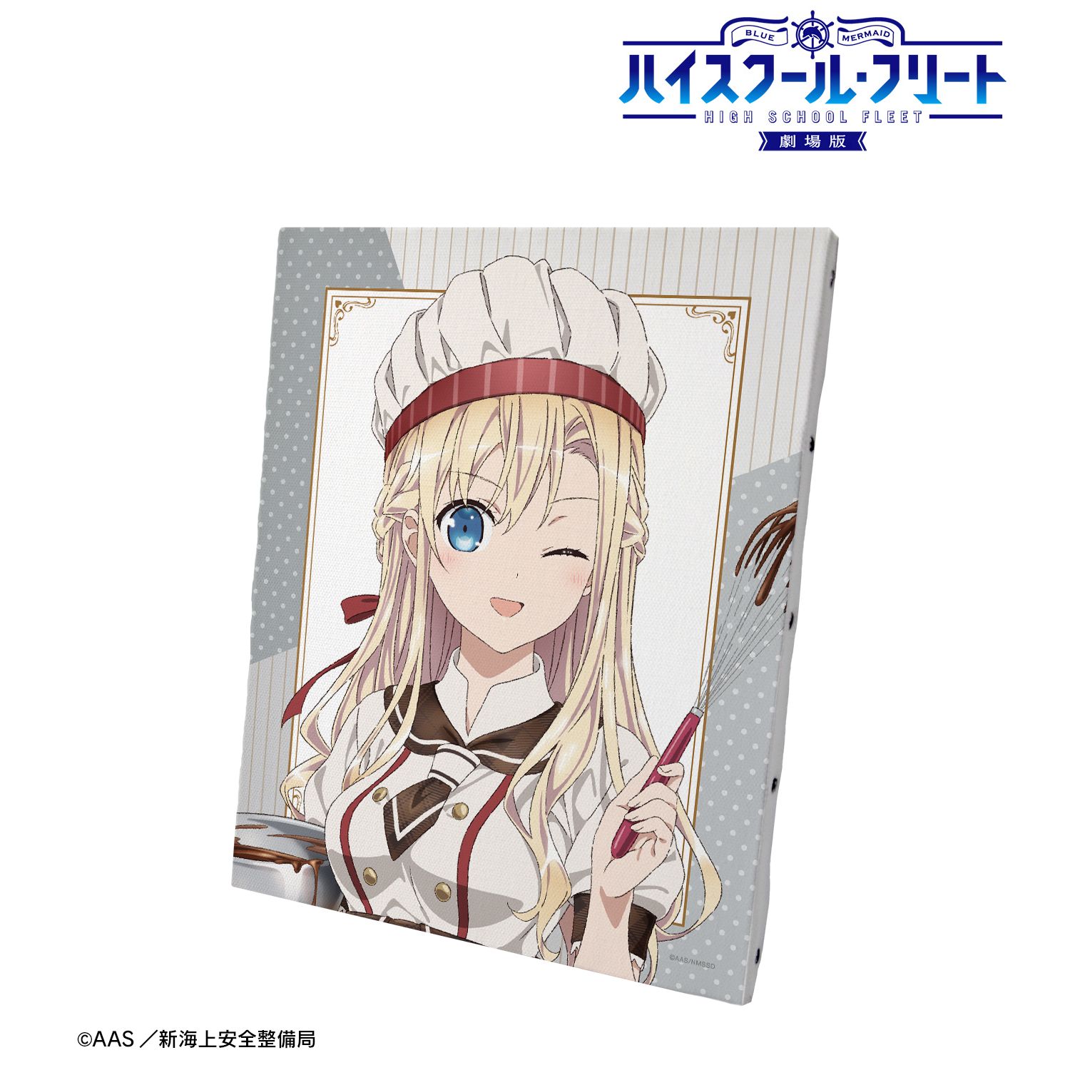 劇場版 ハイスクール・フリート 描き下ろしイラスト ヴィルヘルミーナ バレンタインver. キャンバスボード 图片 2 | AniSmile