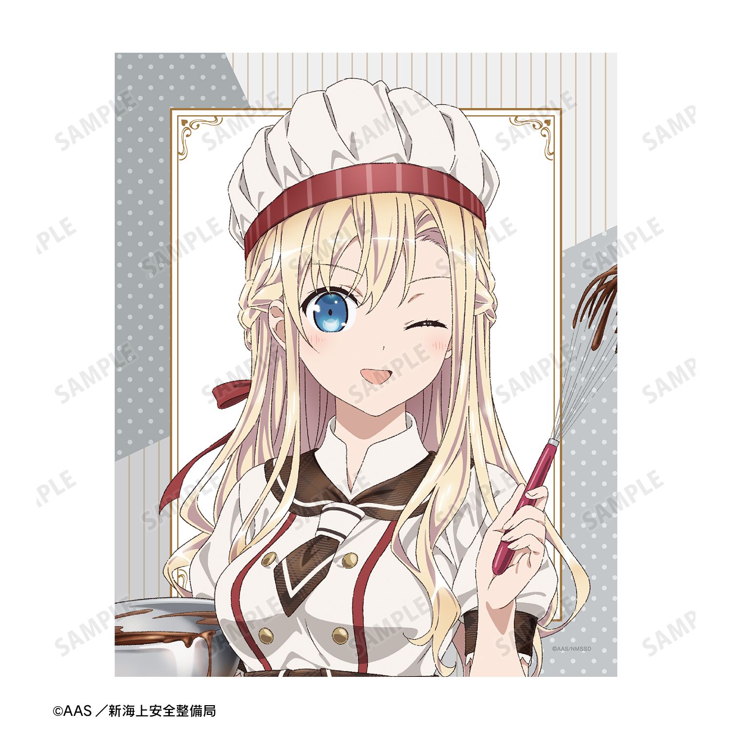 劇場版 ハイスクール・フリート 描き下ろしイラスト ヴィルヘルミーナ バレンタインver. キャンバスボード 图片 3 | AniSmile