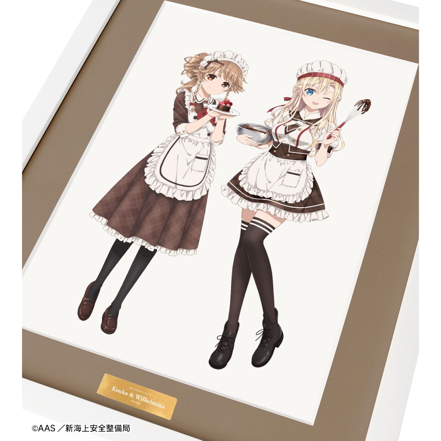 劇場版 ハイスクール・フリート 描き下ろしイラスト 納沙 幸子&ヴィルヘルミーナ バレンタインver. キャラファイングラフ 图片 3 | AniSmile