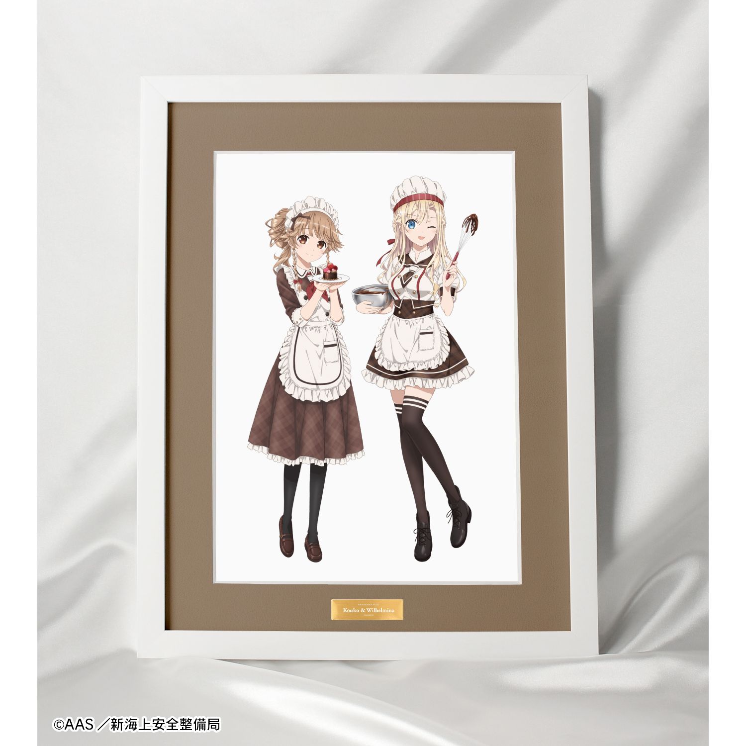 劇場版 ハイスクール・フリート 描き下ろしイラスト 納沙 幸子&ヴィルヘルミーナ バレンタインver. キャラファイングラフ 图片 5 | AniSmile