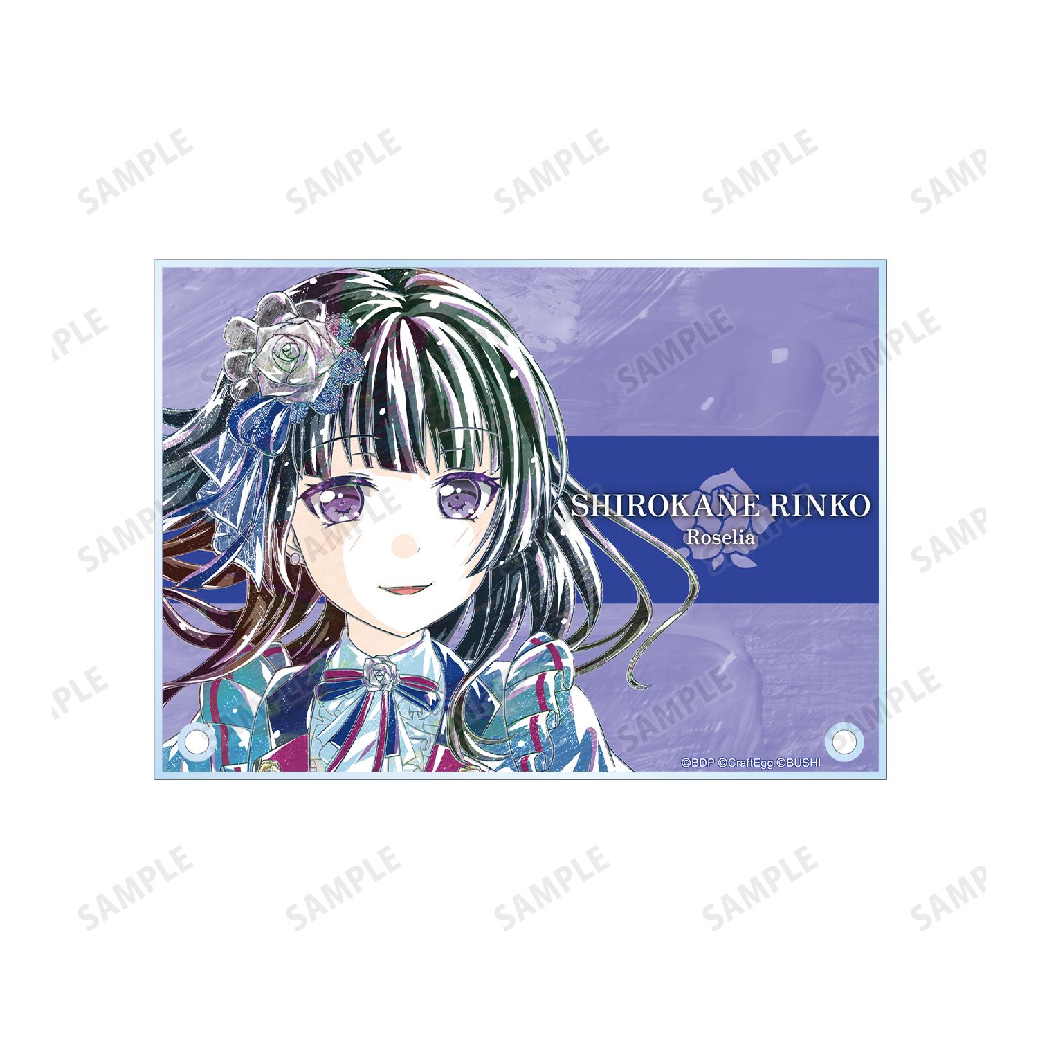 バンドリ! ガールズバンドパーティ! 白金 燐子 Ani-Art 第4弾 ダブルアクリルパネル Image 3 | AniSmile