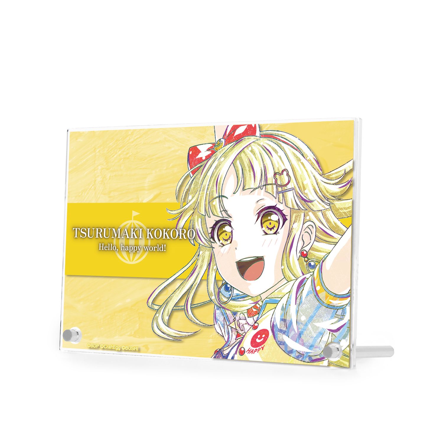 バンドリ! ガールズバンドパーティ! 弦巻 こころ Ani-Art 第4弾 ダブルアクリルパネル - AniSmile
