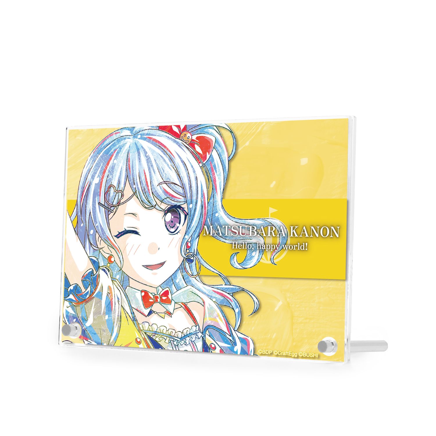 バンドリ! ガールズバンドパーティ! 松原 花音 Ani-Art 第4弾 ダブルアクリルパネル - AniSmile