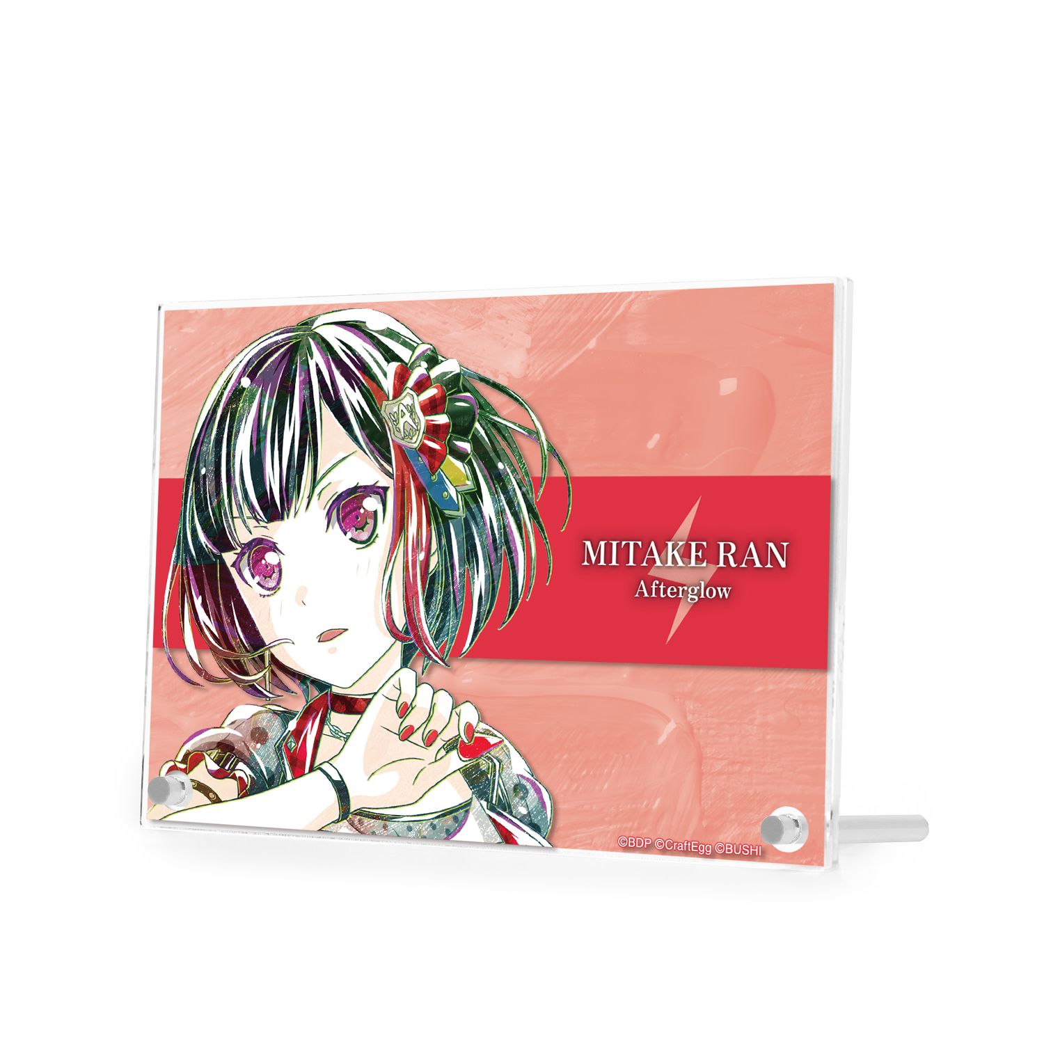 バンドリ! ガールズバンドパーティ! 美竹 蘭 Ani-Art 第4弾 ダブルアクリルパネル - AniSmile