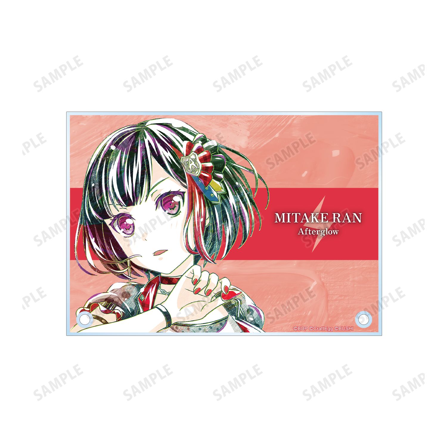 バンドリ! ガールズバンドパーティ! 美竹 蘭 Ani-Art 第4弾 ダブルアクリルパネル Image 5 | AniSmile