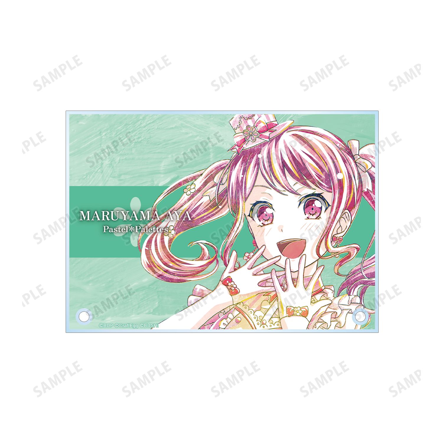 バンドリ! ガールズバンドパーティ! 丸山 彩 Ani-Art 第4弾 ダブルアクリルパネル Image 3 | AniSmile