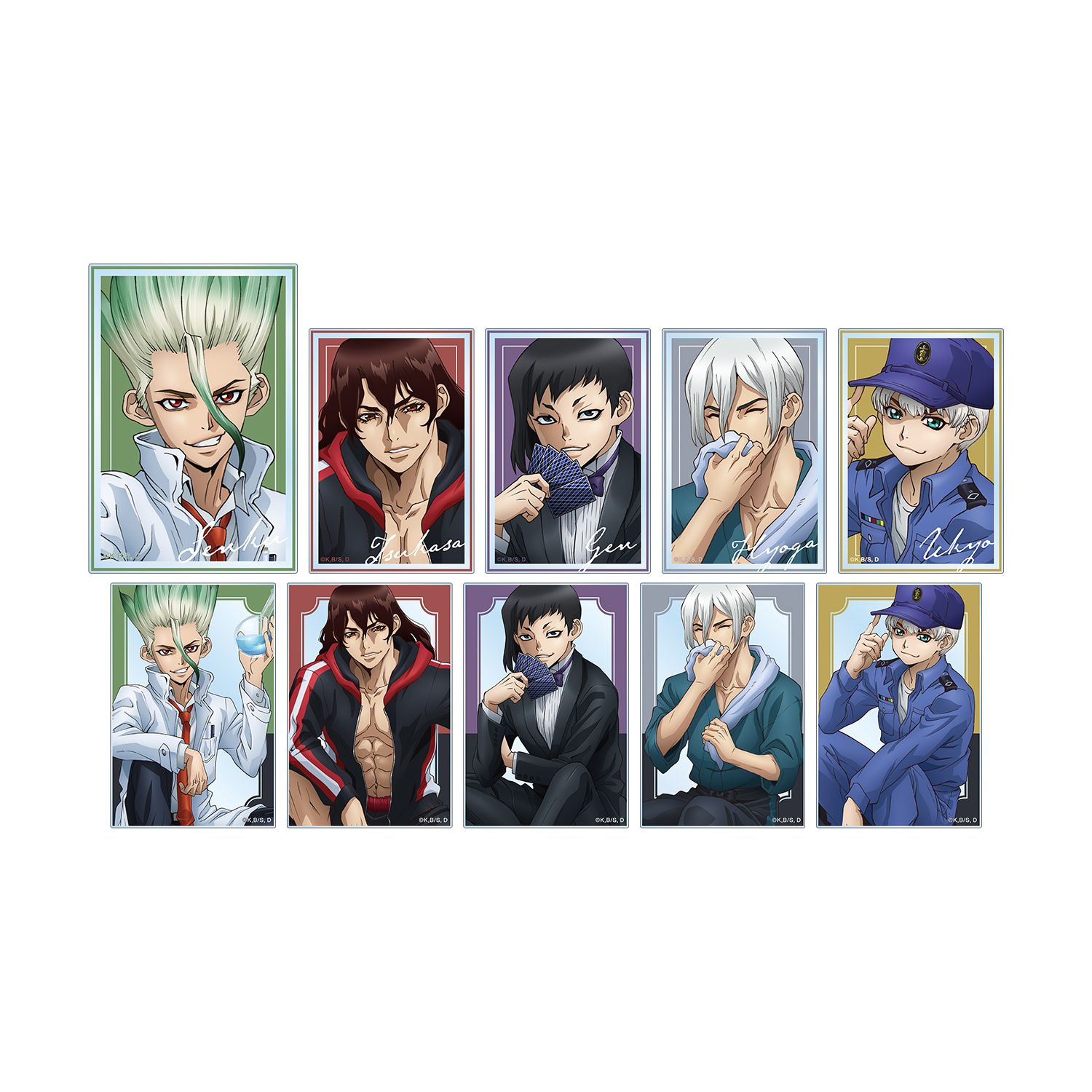 TVアニメ「Dr.STONE」 描き下ろしイラスト 石化前ver. トレーディングアクリルカード(単位/単品) Image 5 | AniSmile