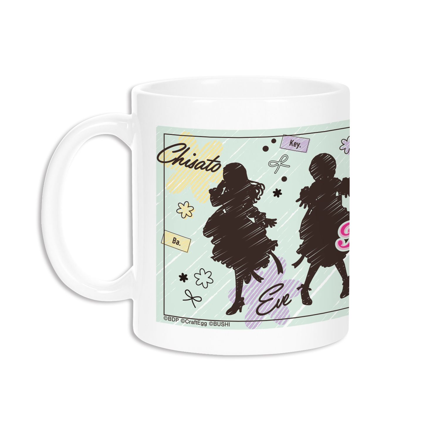 バンドリ! ガールズバンドパーティ! Pastel*Palettes Ani-Sketch マグカップ 画像 3 | AniSmile