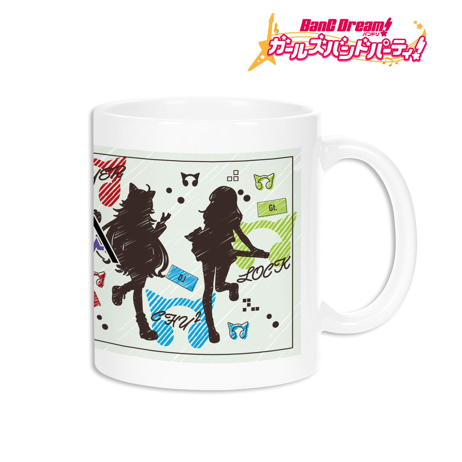 バンドリ! ガールズバンドパーティ! RAISE A SUILEN Ani-Sketch マグカップ Image 2 | AniSmile