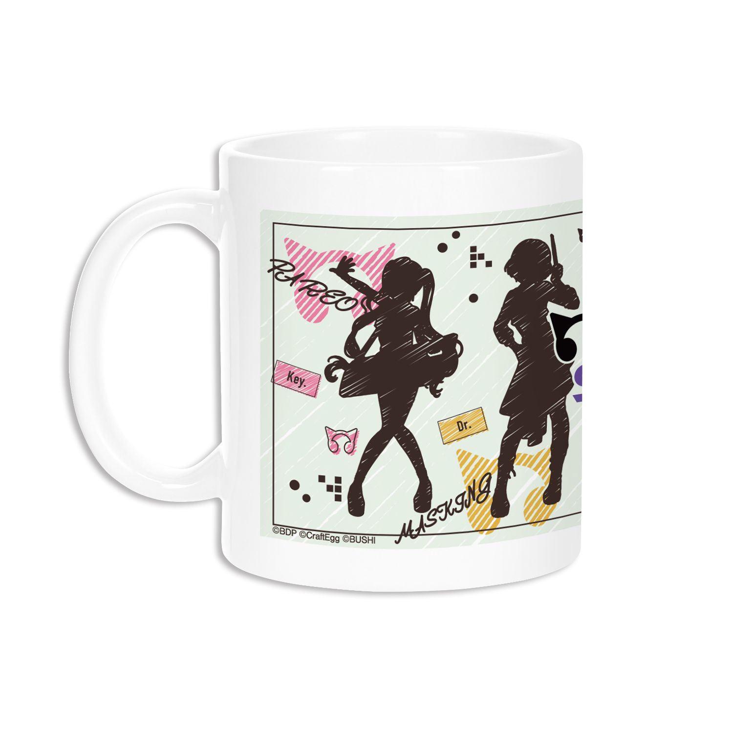 バンドリ! ガールズバンドパーティ! RAISE A SUILEN Ani-Sketch マグカップ Image 3 | AniSmile