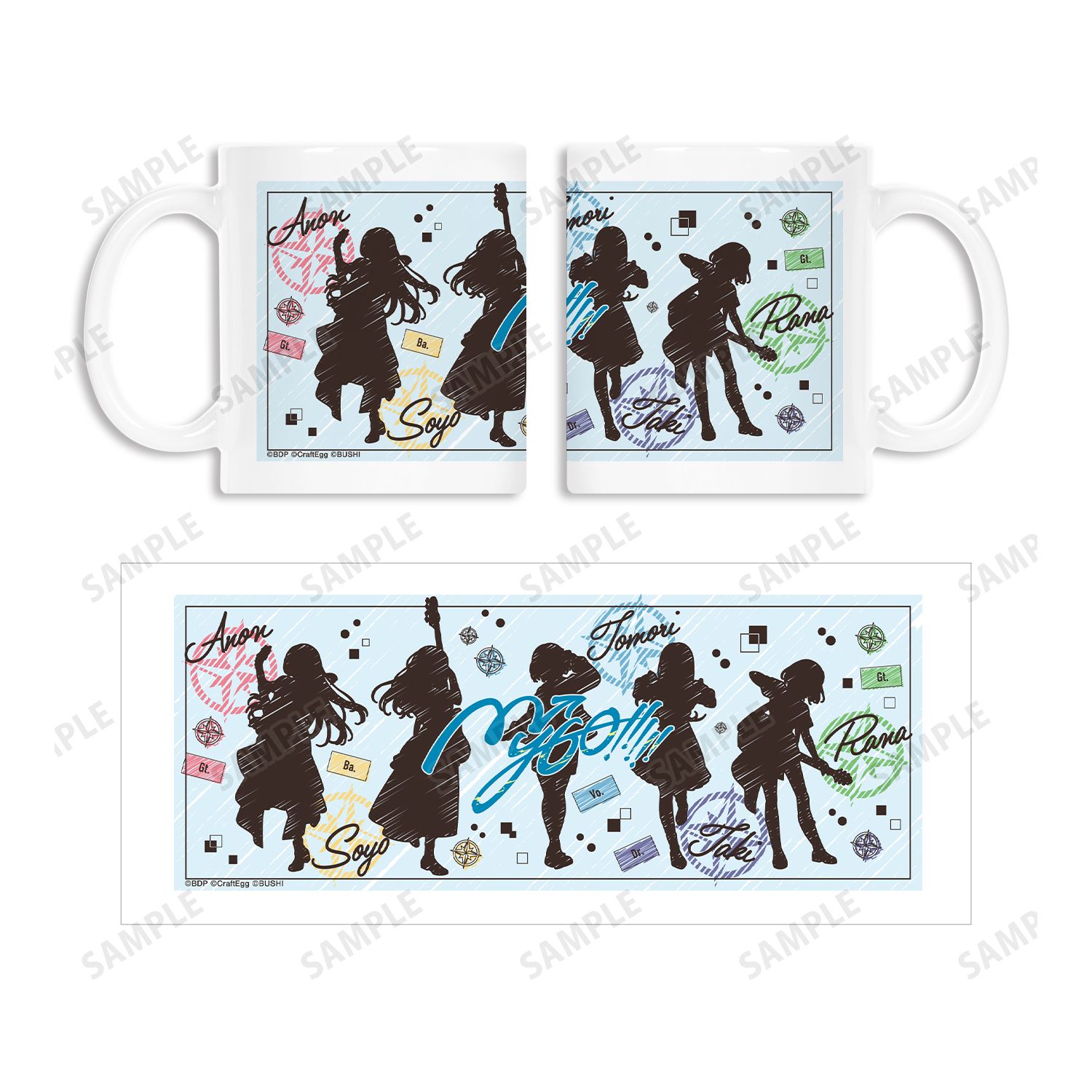 バンドリ! ガールズバンドパーティ! MyGO!!!!! Ani-Sketch マグカップ Image 4 | AniSmile
