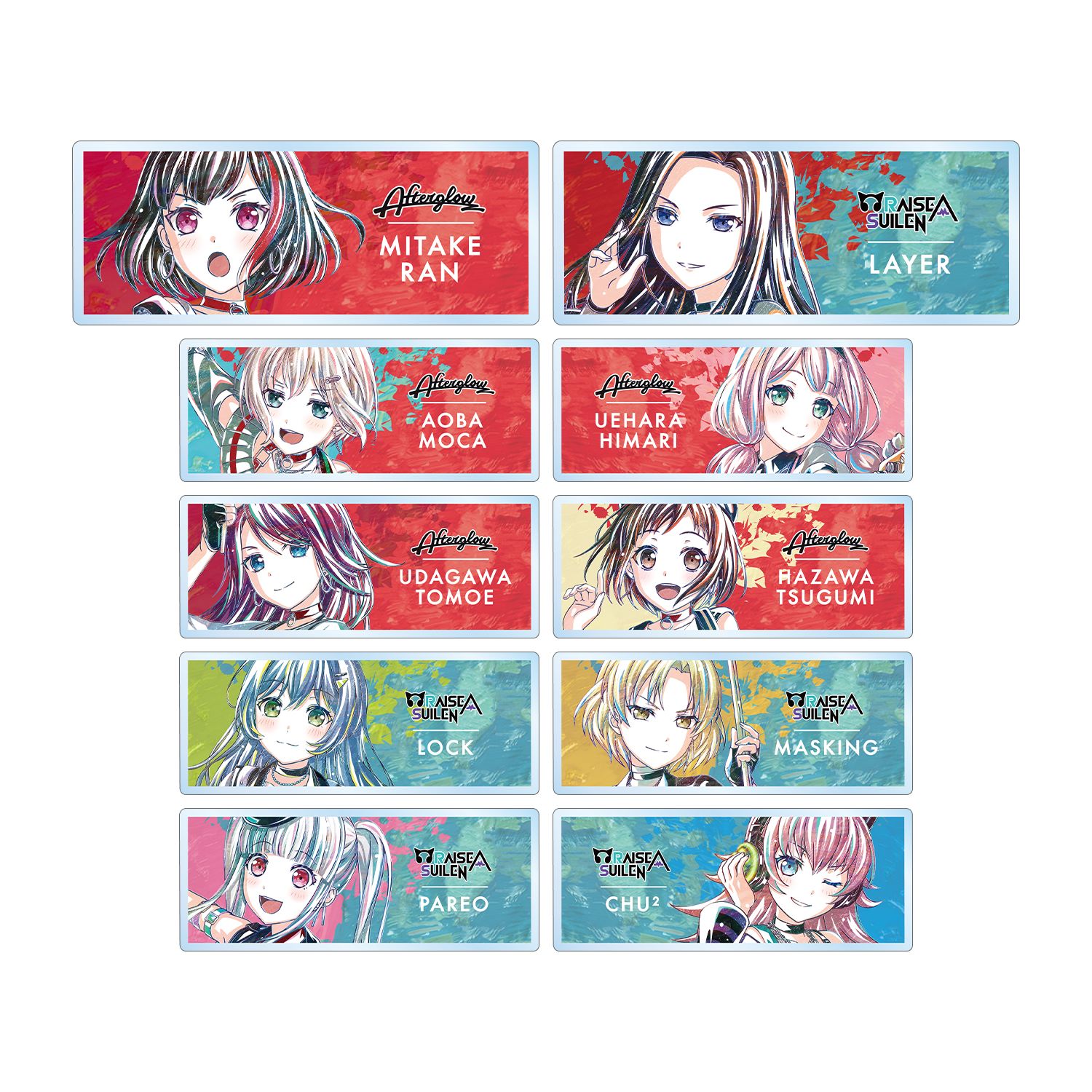 BanG Dream! ガールズバンドパーティ! トレーディング Ani-Art 第5弾 アクリルネームプレート ver.B(単位/単品) 图片 2 | AniSmile