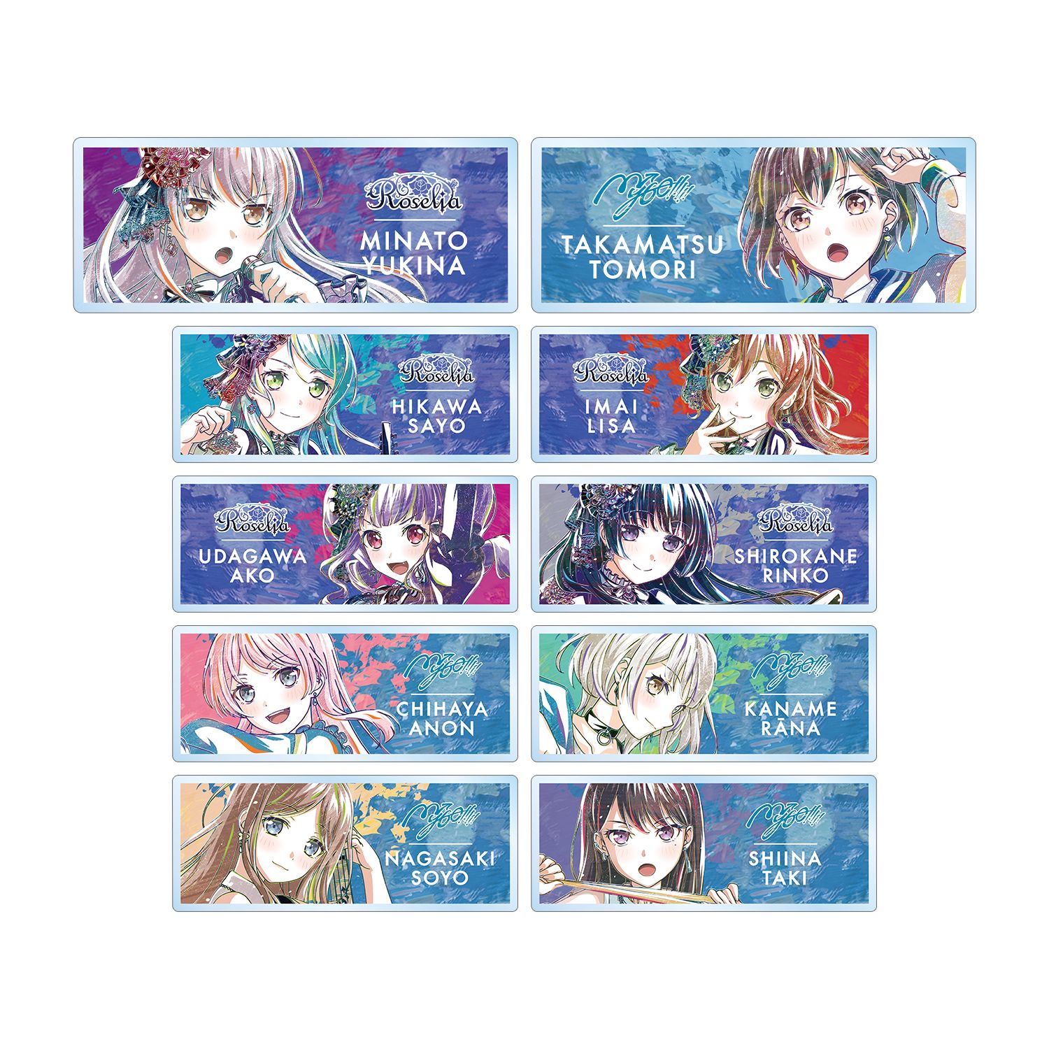 BanG Dream! ガールズバンドパーティ! トレーディング Ani-Art 第5弾 アクリルネームプレート ver.D(単位/単品) - 官方商品图片 | AniSmile