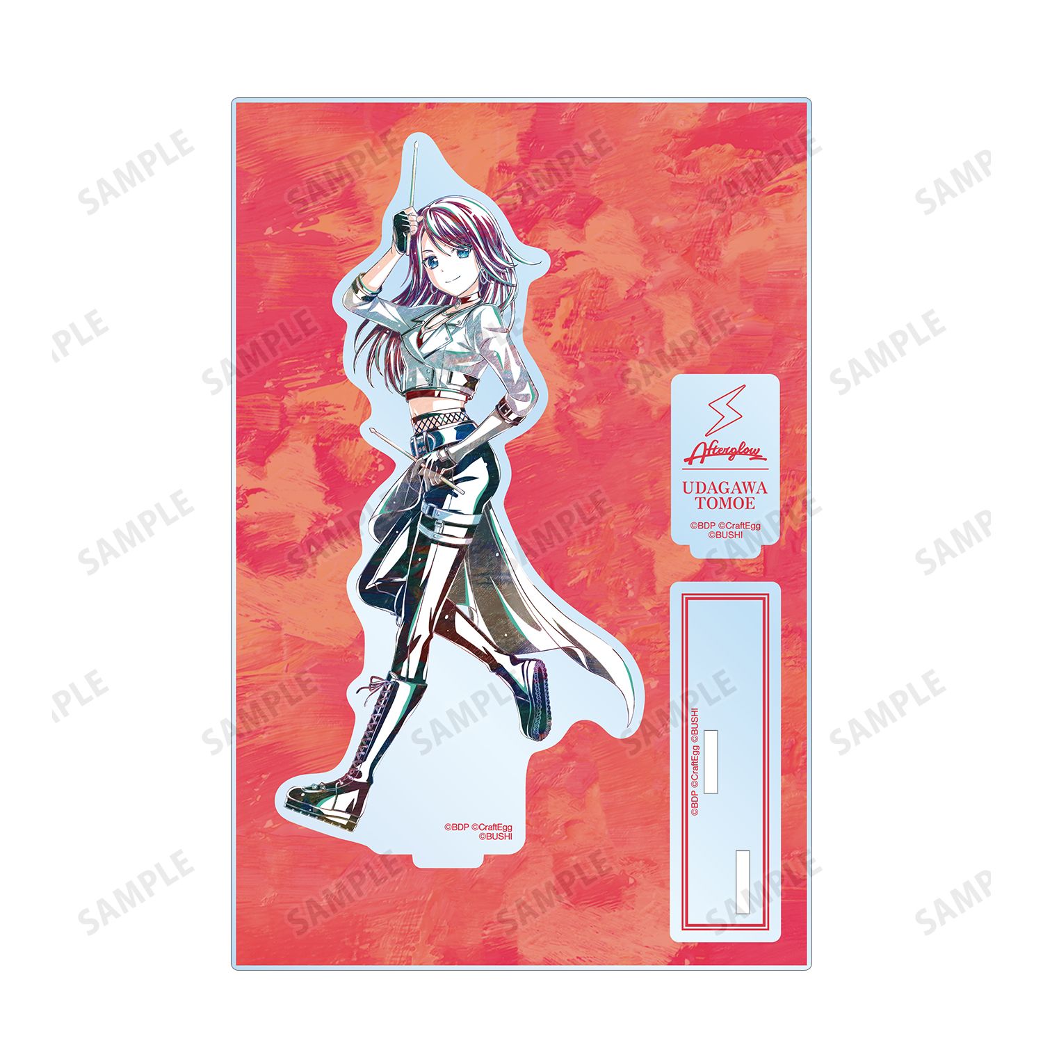 バンドリ! ガールズバンドパーティ! 宇田川 巴 Ani-Art 第5弾 パーツ付きBIGアクリルスタンド Image 3 | AniSmile