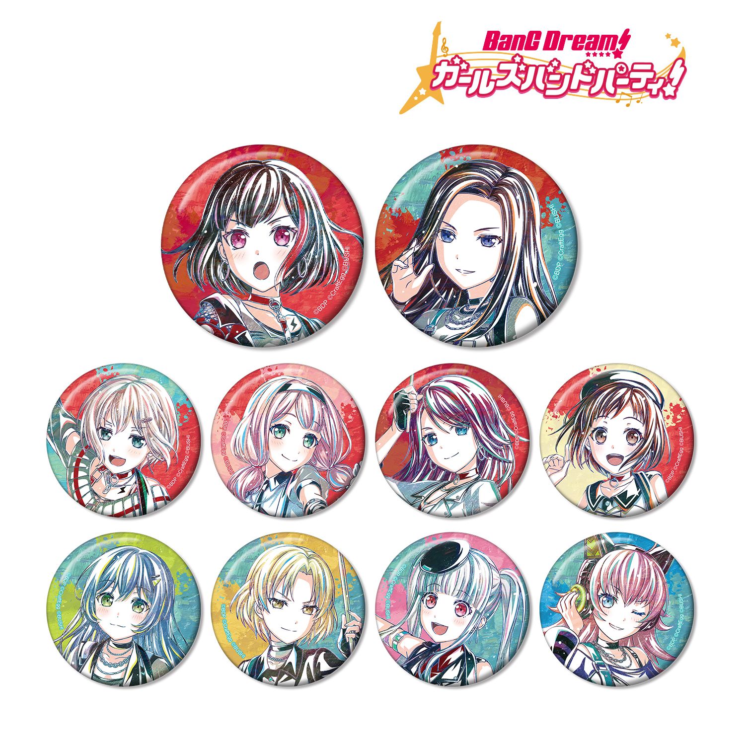 BanG Dream! ガールズバンドパーティ! トレーディング Ani-Art 第5弾 缶バッジ ver.B(単位/単品) 图片 3 | AniSmile