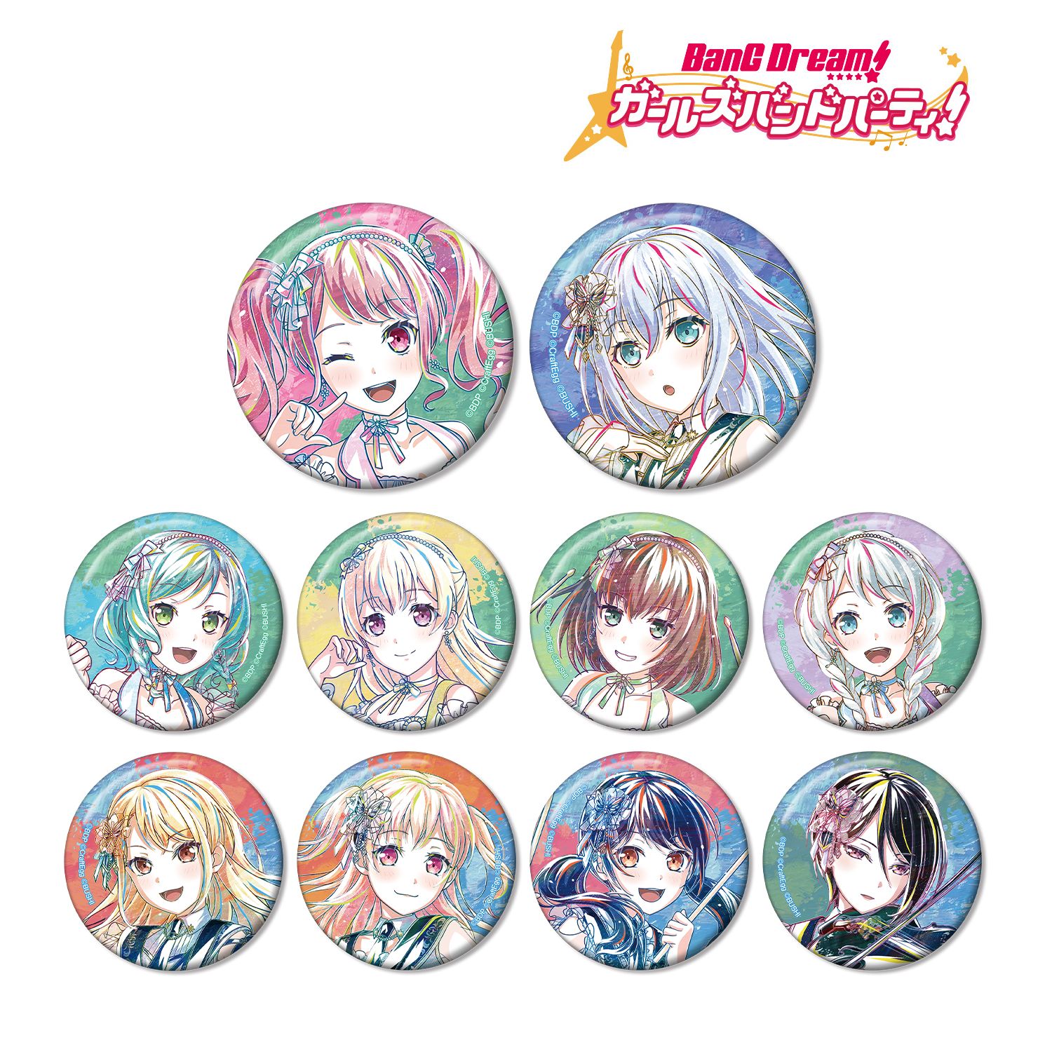 BanG Dream! ガールズバンドパーティ! トレーディング Ani-Art 第5弾 缶バッジ ver.C(単位/単品) 图片 3 | AniSmile