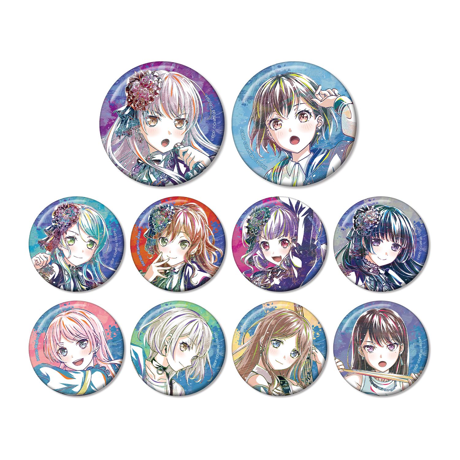 BanG Dream! ガールズバンドパーティ! トレーディング Ani-Art 第5弾 缶バッジ ver.D(単位/単品) - 官方商品图片 | AniSmile