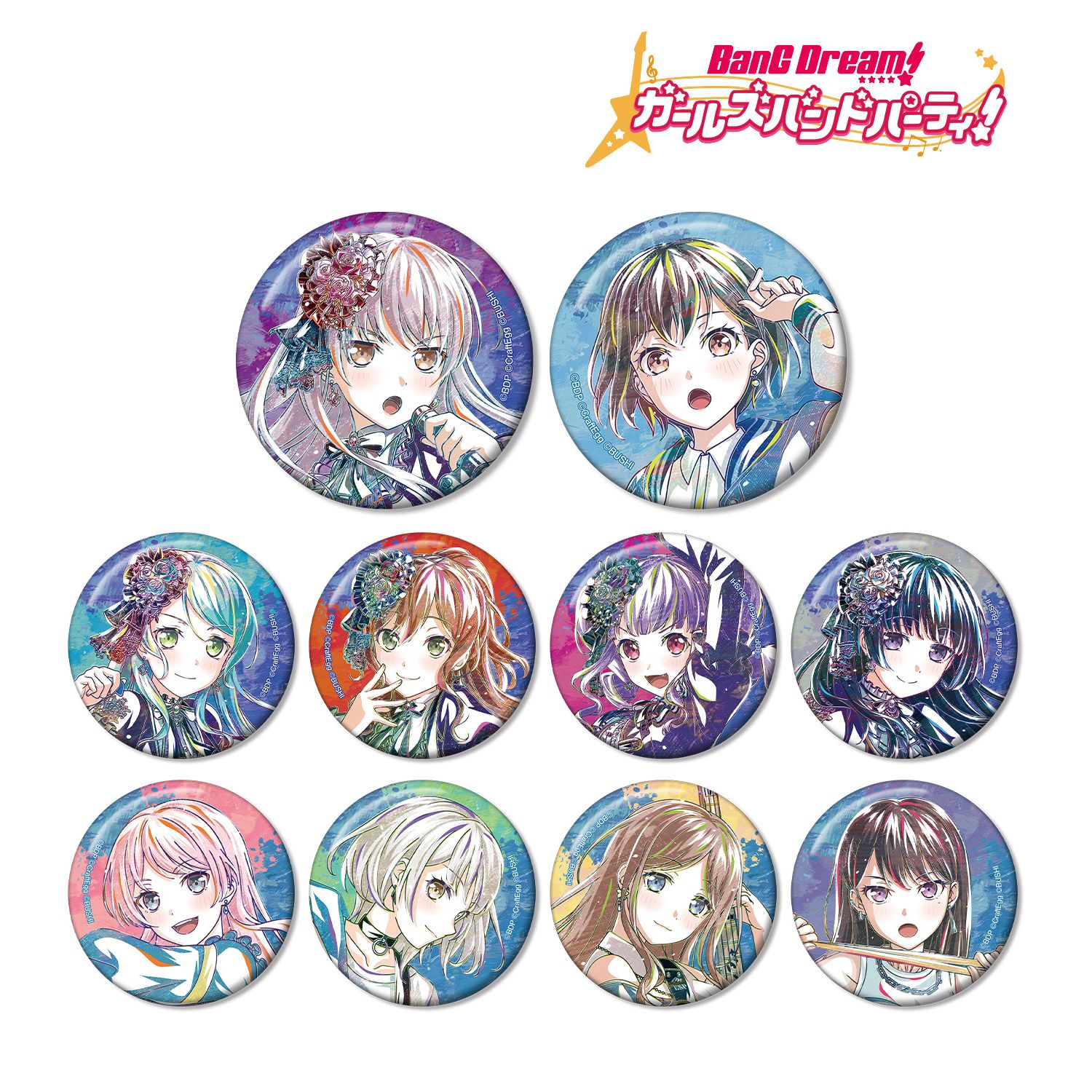 BanG Dream! ガールズバンドパーティ! トレーディング Ani-Art 第5弾 缶バッジ ver.D(単位/単品) 图片 3 | AniSmile