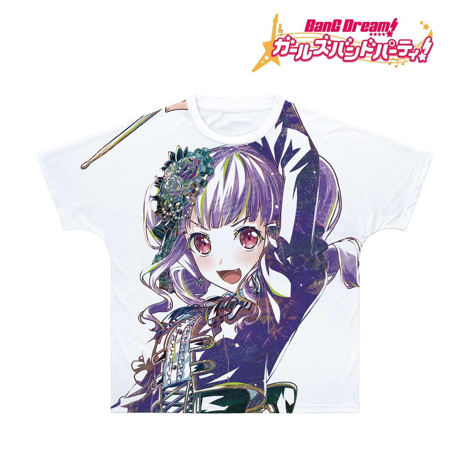 BanG Dream! ガールズバンドパーティ! 宇田川 あこ Ani-Art 第5弾 フルグラフィックTシャツユニセックス(サイズ/M) Image 3 | AniSmile