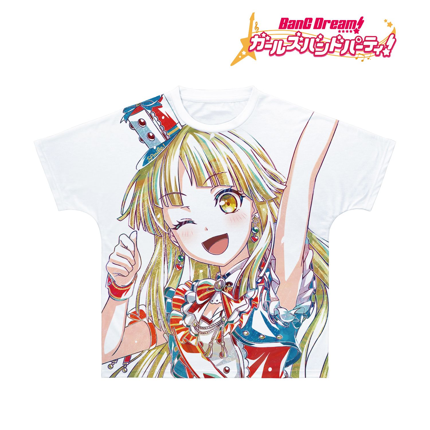 BanG Dream! ガールズバンドパーティ! 弦巻 こころ Ani-Art 第5弾 フルグラフィックTシャツユニセックス(サイズ/S) - 官方商品图片 | AniSmile