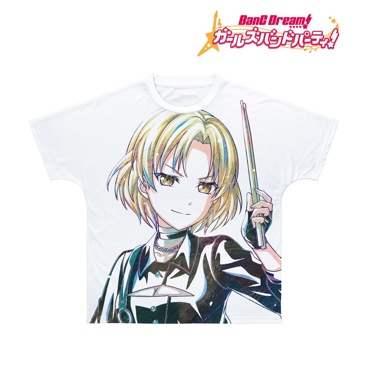BanG Dream! ガールズバンドパーティ! マスキング Ani-Art 第5弾 フルグラフィックTシャツユニセックス(サイズ/XXS) Image 3 | AniSmile