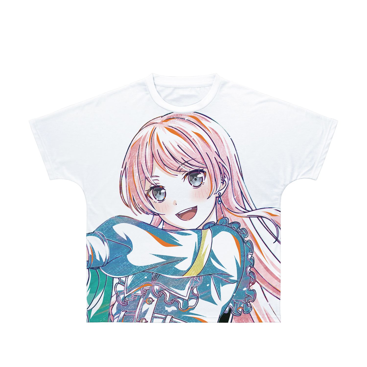 BanG Dream! ガールズバンドパーティ! 千早 愛音 Ani-Art 第5弾 フルグラフィックTシャツユニセックス(サイズ/XXL) - official product image | AniSmile