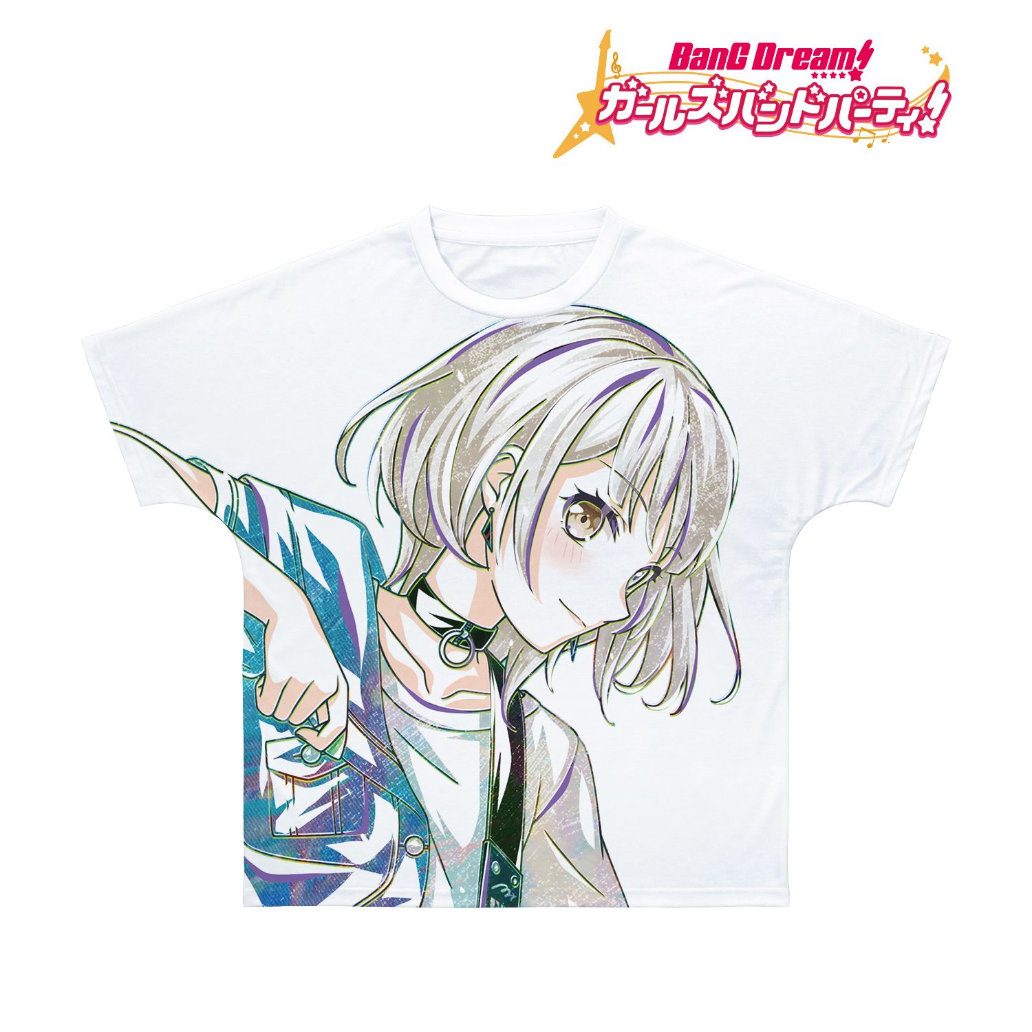BanG Dream! ガールズバンドパーティ! 要 楽奈 Ani-Art 第5弾 フルグラフィックTシャツユニセックス(サイズ/XS) 图片 2 | AniSmile