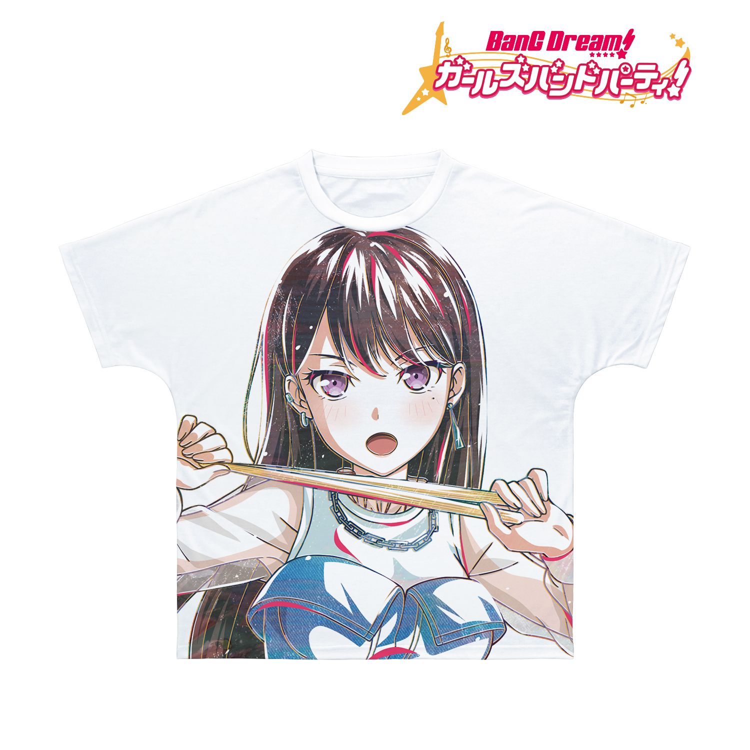 BanG Dream! ガールズバンドパーティ! 椎名 立希 Ani-Art 第5弾 フルグラフィックTシャツユニセックス(サイズ/XL) Image 3 | AniSmile