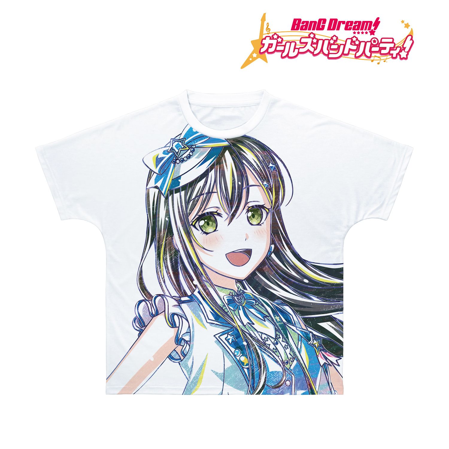 BanG Dream! ガールズバンドパーティ! 花園 たえ Ani-Art 第5弾 フルグラフィックTシャツユニセックス(サイズ/XL) Image 2 | AniSmile