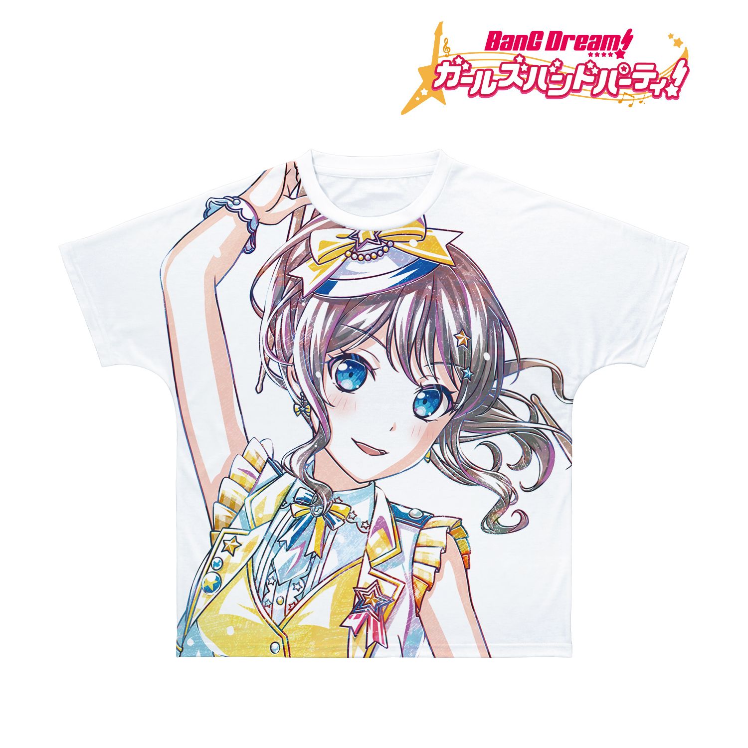 BanG Dream! ガールズバンドパーティ! 山吹 沙綾 Ani-Art 第5弾 フルグラフィックTシャツユニセックス(サイズ/XS) 图片 3 | AniSmile