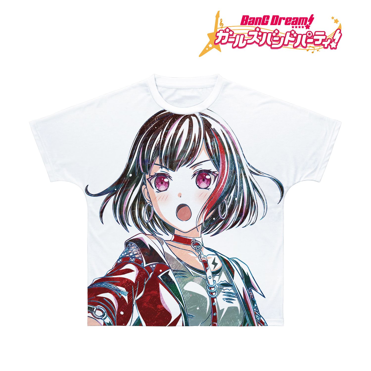 BanG Dream! ガールズバンドパーティ! 美竹 蘭 Ani-Art 第5弾 フルグラフィックTシャツユニセックス(サイズ/XL) Image 2 | AniSmile