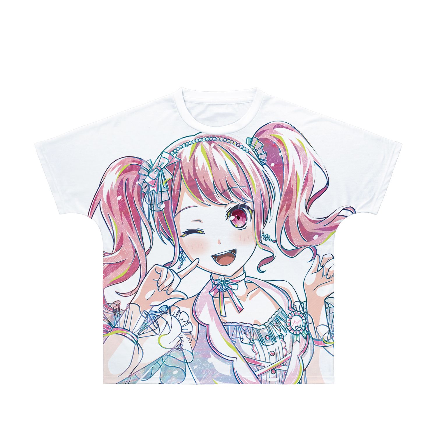 BanG Dream! ガールズバンドパーティ! 丸山 彩 Ani-Art 第5弾 フルグラフィックTシャツユニセックス(サイズ/XL) Image 2 | AniSmile