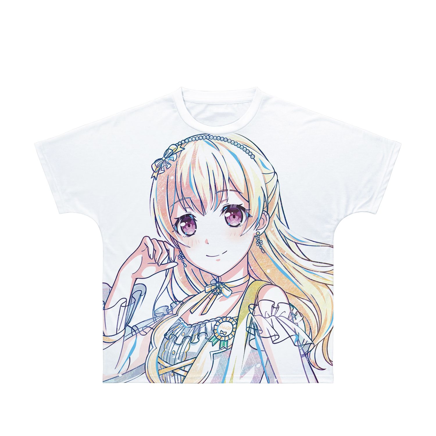 BanG Dream! ガールズバンドパーティ! 白鷺 千聖 Ani-Art 第5弾 フルグラフィックTシャツユニセックス(サイズ/M) - official product image | AniSmile