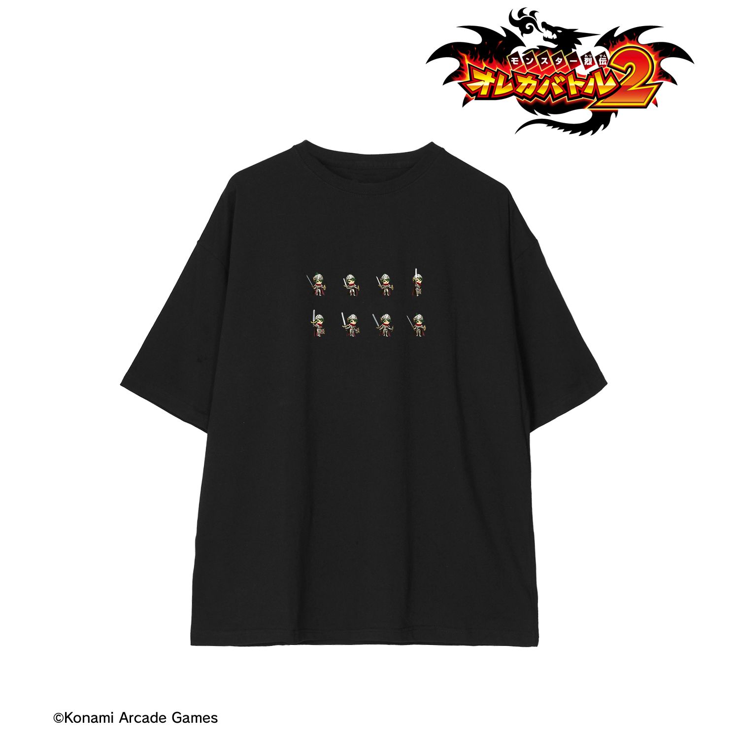 モンスター烈伝 オレカバトル2 戦士スタン NOW LOADING BIGシルエットTシャツユニセックス(サイズ/L) 图片 3 | AniSmile