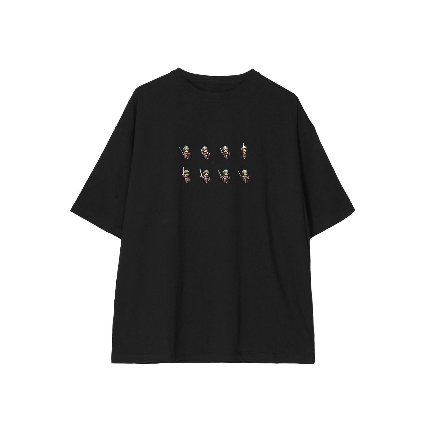 モンスター烈伝 オレカバトル2 戦士スタン NOW LOADING BIGシルエットTシャツユニセックス(サイズ/XL) - AniSmile