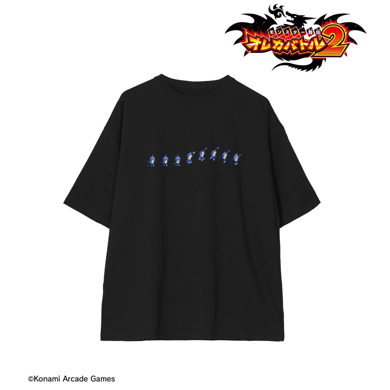 モンスター烈伝 オレカバトル2 波戦士トリト NOW LOADING BIGシルエットTシャツユニセックス(サイズ/M) - AniSmile