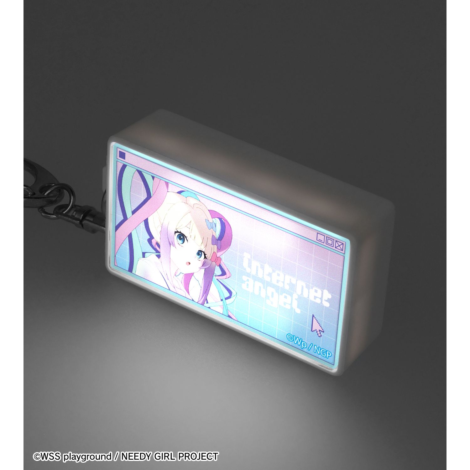 アニメ「NEEDY GIRL OVERDOSE」 超てんちゃん LEDレトロ看板風キーホルダー ver.A Image 4 | AniSmile